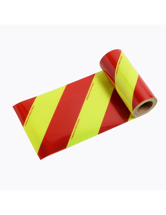 CHEVS77 - Bandes réfléchissantes chevrons Jaune, Rouge classe B